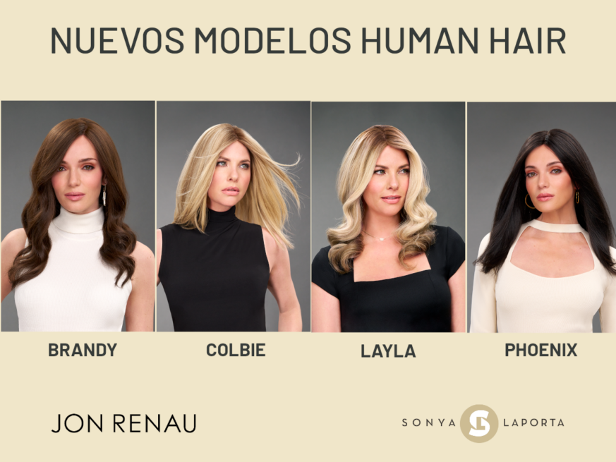 Cuatro nuevos modelos de Jon Renau en la colección Human Hair