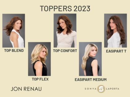 Jon Renau presenta nuevos toppers de cabello natural